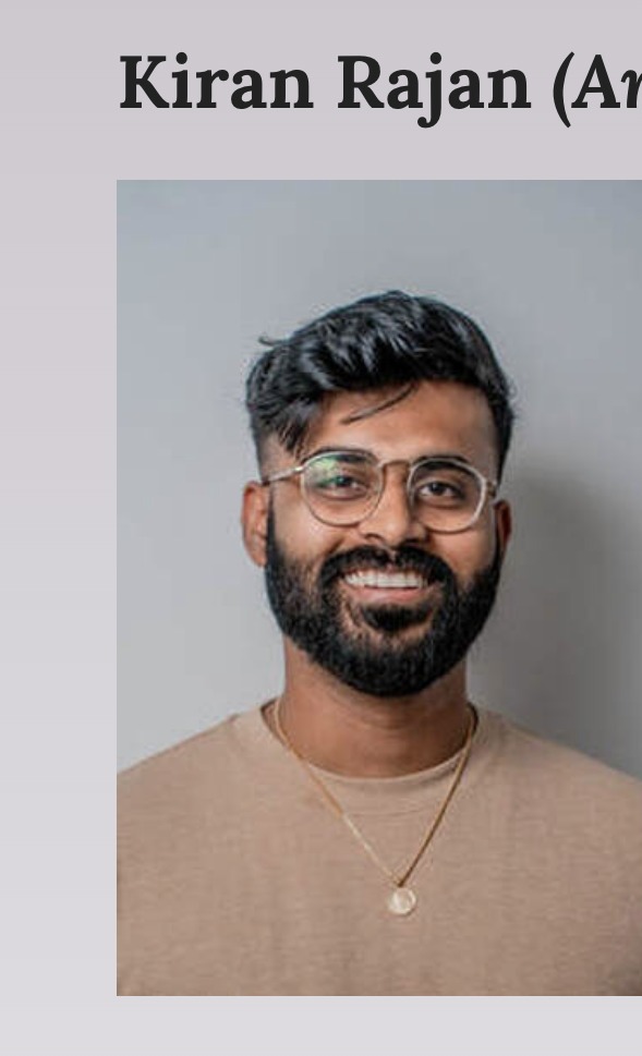 Photo of Kiran Rajan