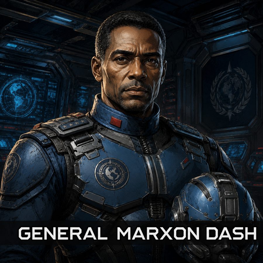 General Marxon Dash, character portrait