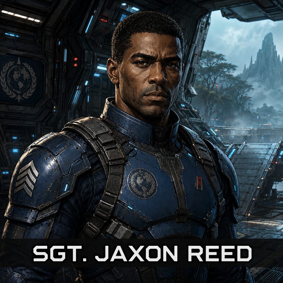 Sergeant Jaxon Reed, character portrait