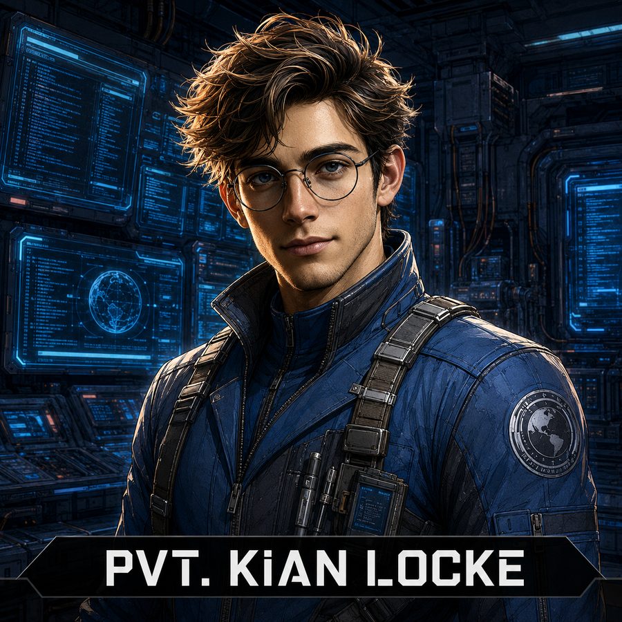 Private Kian Locke, character portrait