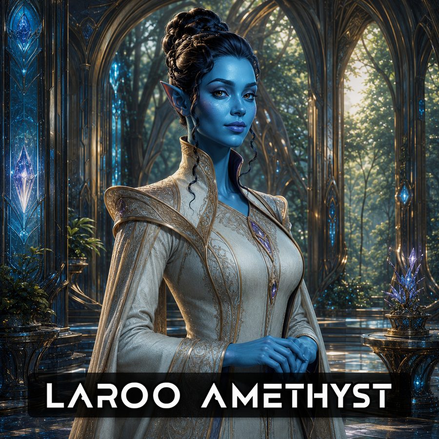 Laroo Amethyst, character portrait