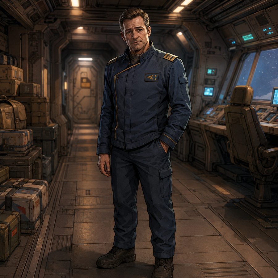 Captain Davin Quinn, character portrait