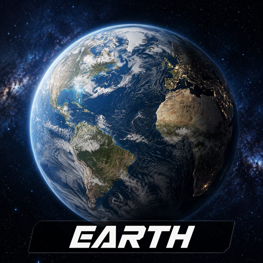 Earth, planetary render