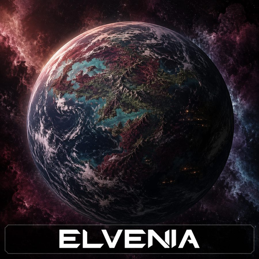Elvenia, planetary render
